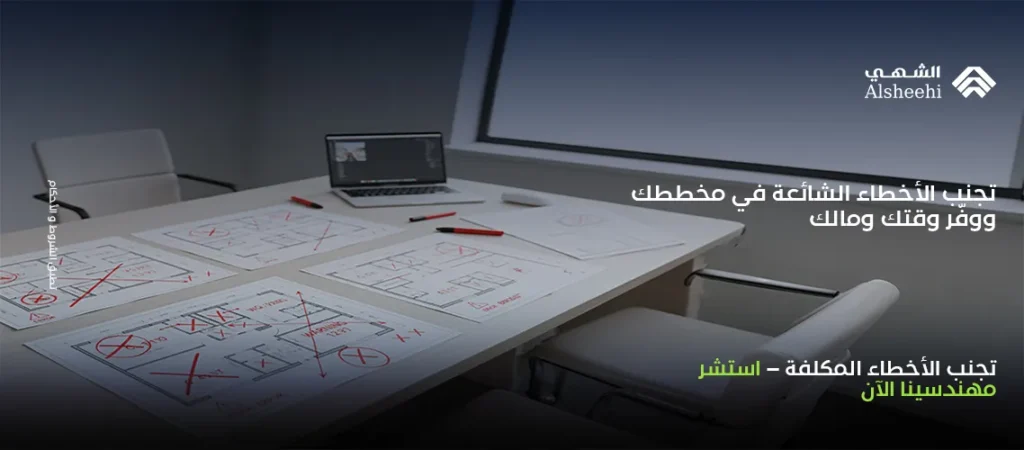 أخطاء مخططات البناء